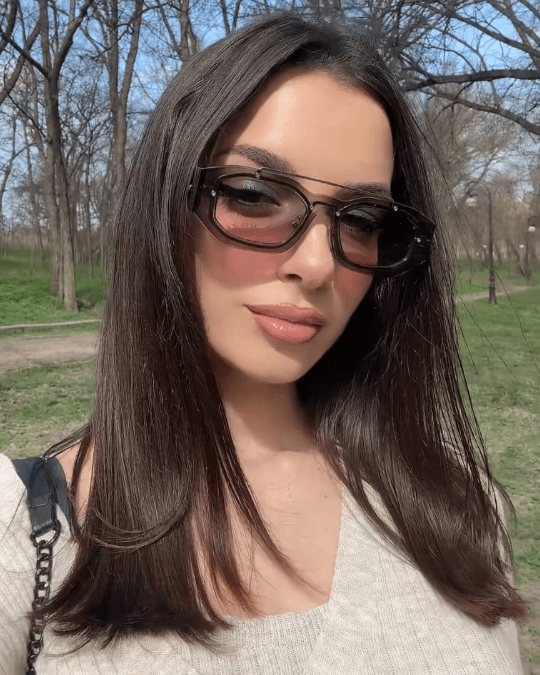 Ochelari de soare Damă - AURA | Protecție UV400 + Toc piele inclus - LUSSHO