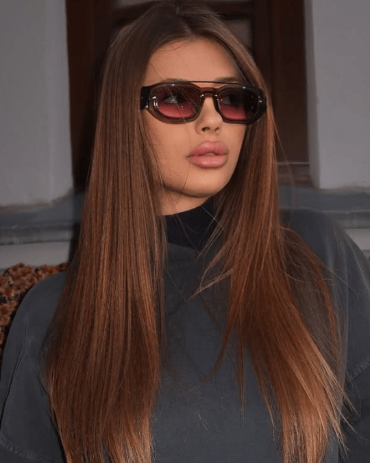 Ochelari de soare Damă - AURA | Protecție UV400 + Toc piele inclus - LUSSHO
