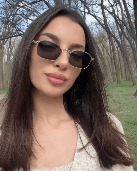 Ochelari de soare Damă - Hushed | Protecție UV400 + Toc piele inclus - LUSSHO