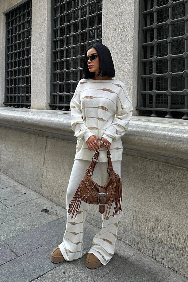 SET SO. WHITE - CREM - OVERSIZED STYLE - LUSSHO